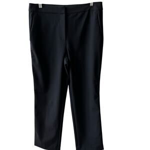 REBECCA TAYLOR Black Audra Tuxedo Stripe Crop Pants Slacks Size 8 NWT